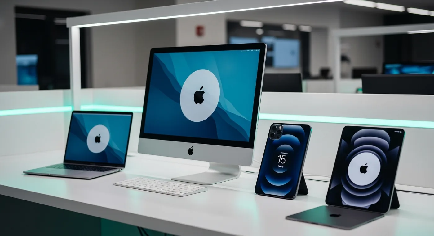 Apple MacBook, iMac, iPhone and iPad lineup